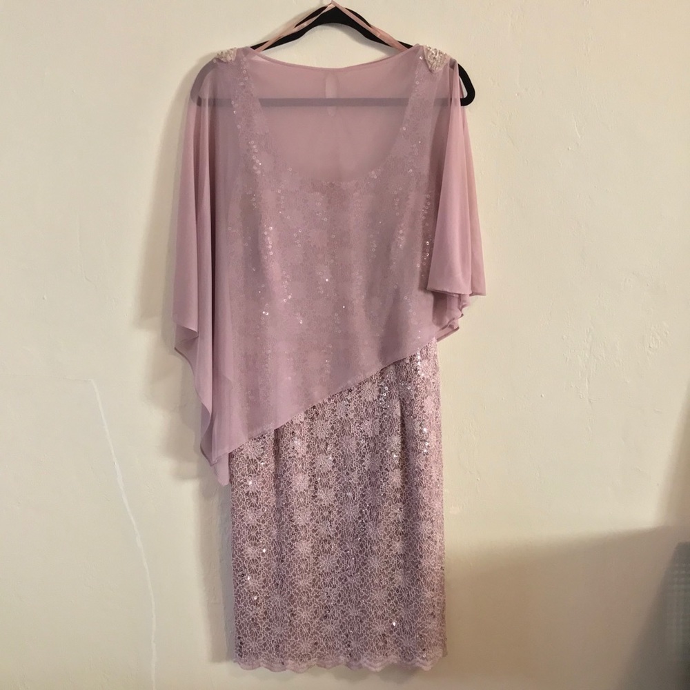 Fine Crochet Lace & Sequin Dress